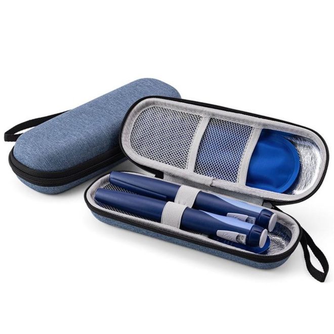 High Quality Waterproof Custom Logo Safety Small Insulated Eva Insulin Pen Cooler Box Travel Case